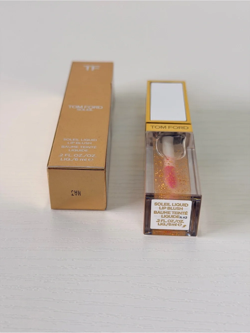 Brand New Tom Ford Soleil Liquid Lip Blush — Gold with Pink Tint